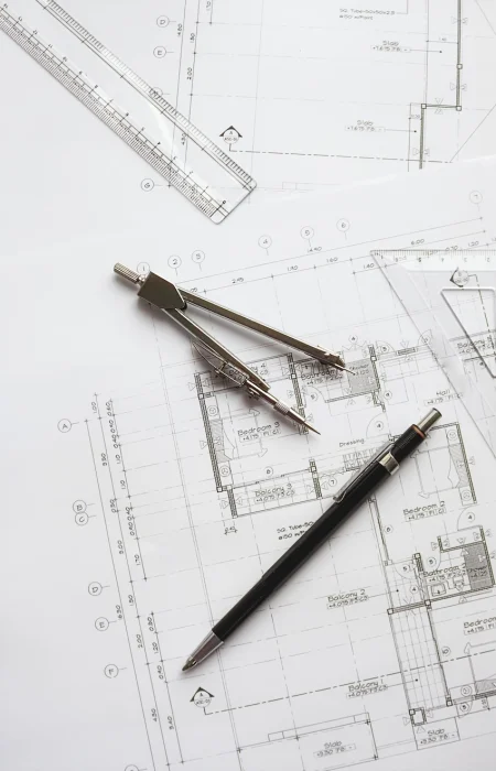 image-engineering-objects-workplace-top-view-construction-concept-engineering-tools-vintage-tone-retro-filter-effect-soft-focus-selective-focus